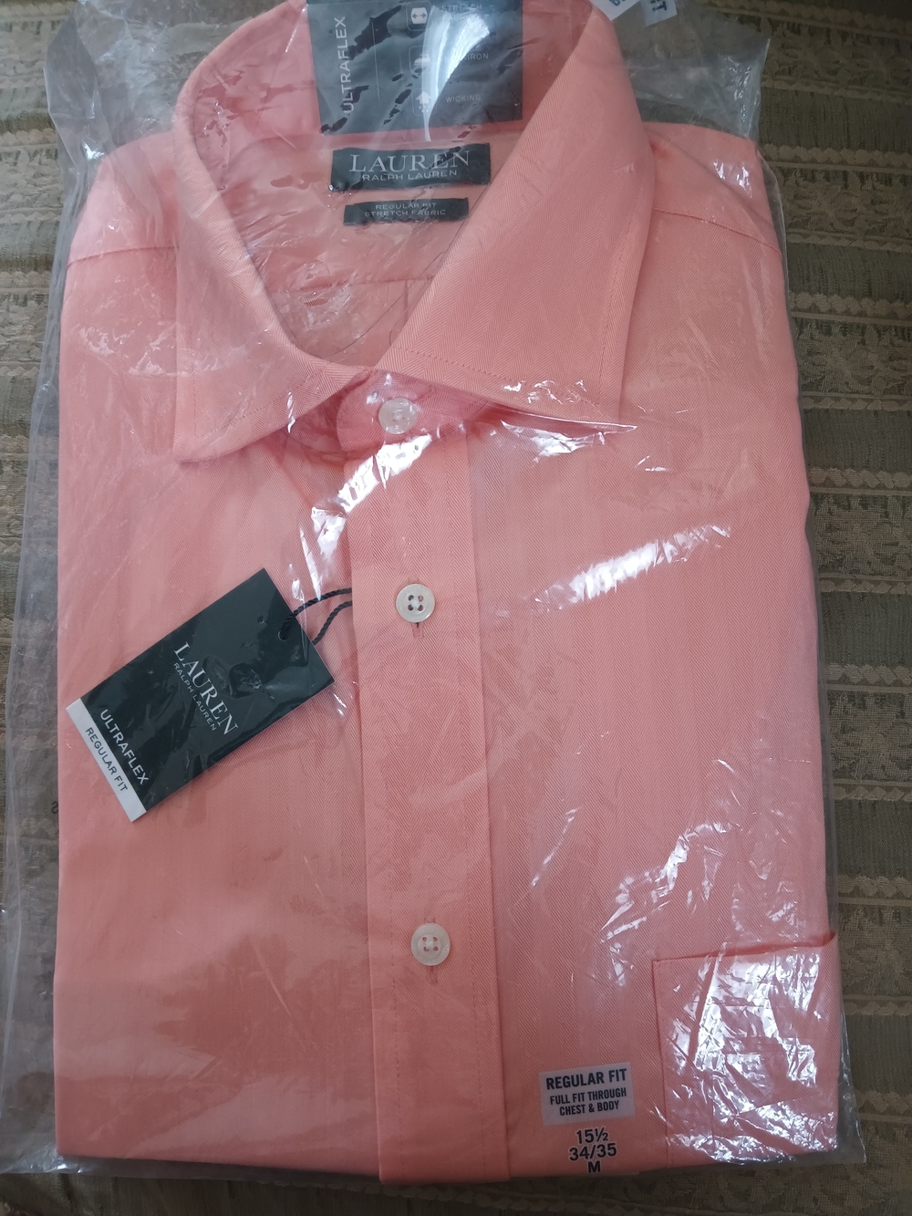 Lauren Ralph Lauren Men’s Peach Dress Shirt